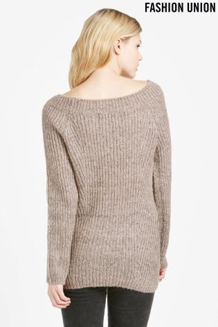 Fashion Union Scoop Neck Jumper